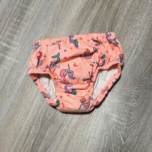 Mermaid Print Swim Diaper